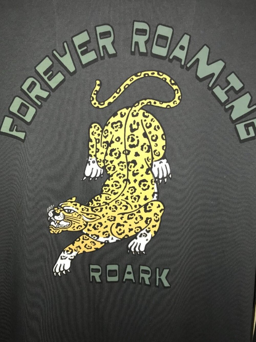Men's Roark Forever Roaming Jaguar Long Sleeve T-shirt-Garment Dyed-Size: L - Picture 12 of 16